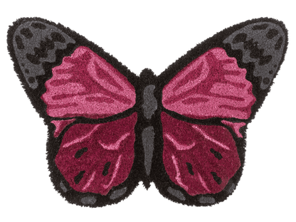 Floor mat in animal design, butterfly, 60 x 40 cm,