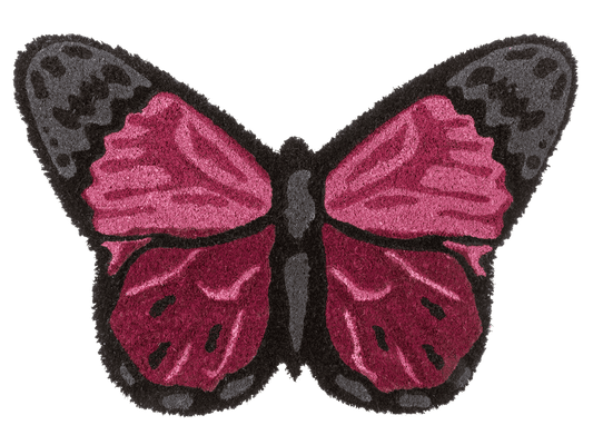Floor mat in animal design, butterfly, 60 x 40 cm,