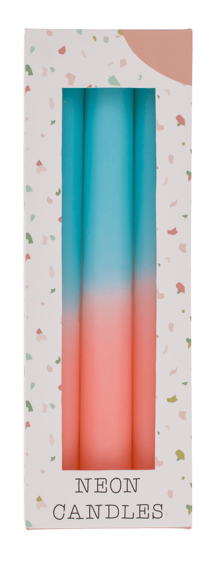 Stick candle with color gradient,