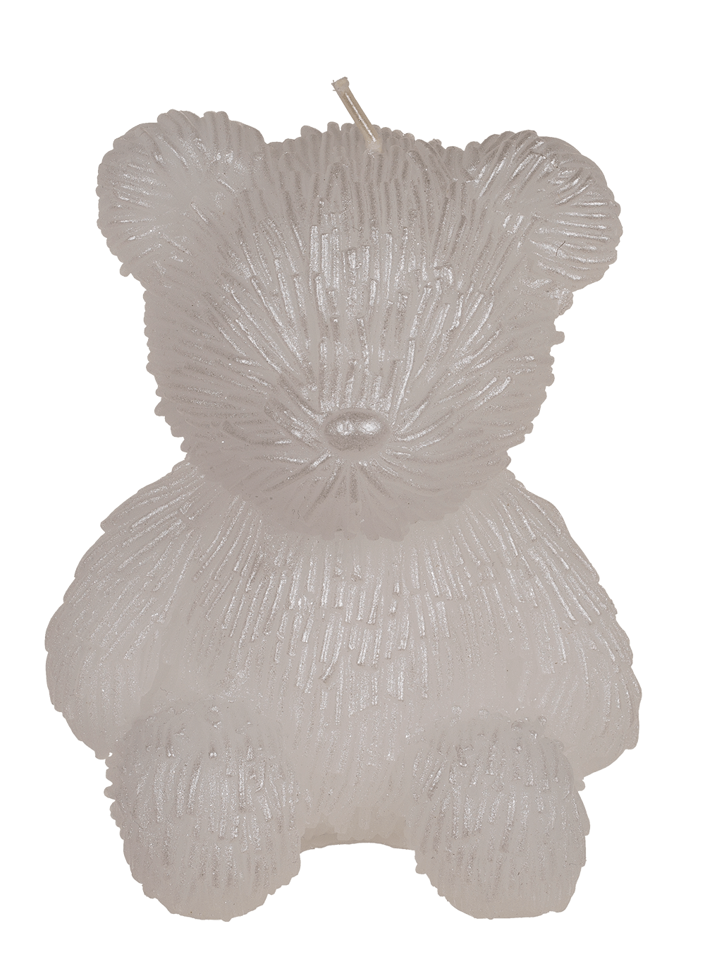 Candle, teddy bear, ca. 8 x 7 x 10,5 cm,