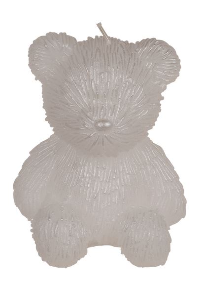 Candle, teddy bear, ca. 8 x 7 x 10,5 cm,