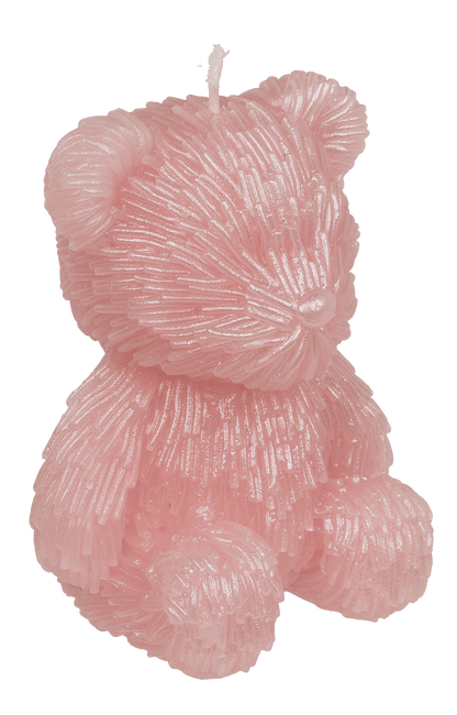 Candle, teddy bear, ca. 8 x 7 x 10,5 cm,