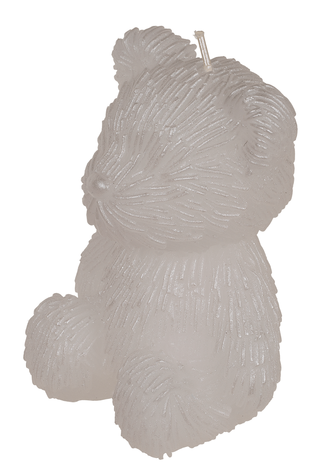 Candle, teddy bear, ca. 8 x 7 x 10,5 cm,