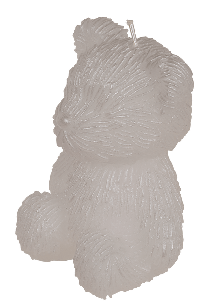 Candle, teddy bear, ca. 8 x 7 x 10,5 cm,