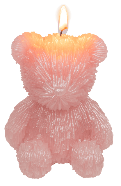 Candle, teffy bear, ca. 11 x 9,5 x 13,5 cm,