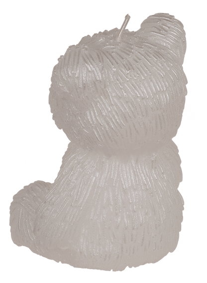 Candle, teffy bear, ca. 11 x 9,5 x 13,5 cm,
