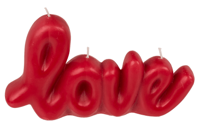 Red candle, Love, ca. 20 x 3,8 x 11,8 cm