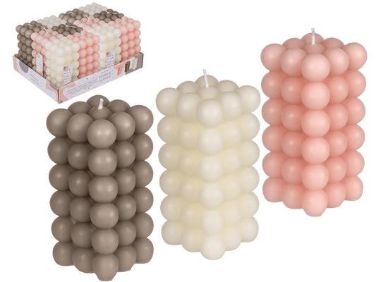 Kerze, Bubble, ca. 6 x 12 cm,