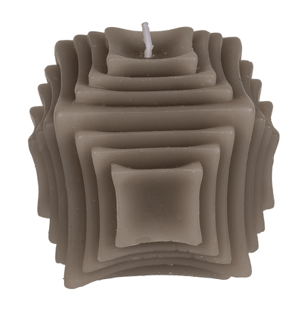 Candle, structure, ca. 8 x 7,5 cm,