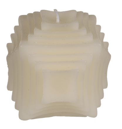 Candle, structure, ca. 8 x 7,5 cm,