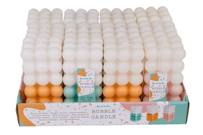 Candle, Colourful Bubble, ca. 6 x 12 cm,