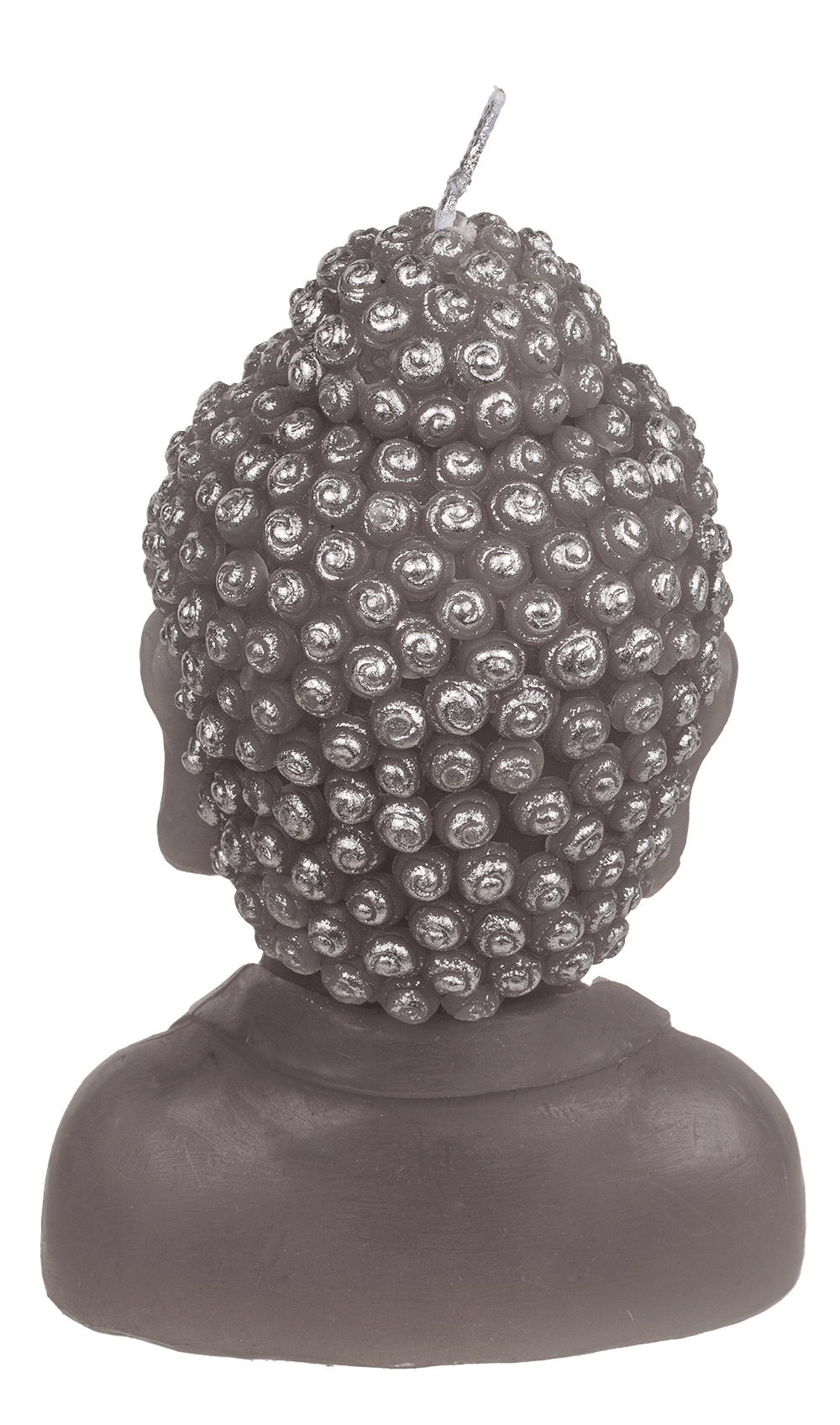 Candle, Buddha head, ca. 8 x 6,5 x 12,5 cm,