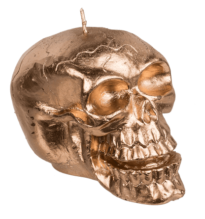 Candle, skull, ca. 12 x 7,5 x 8,5 cm,
