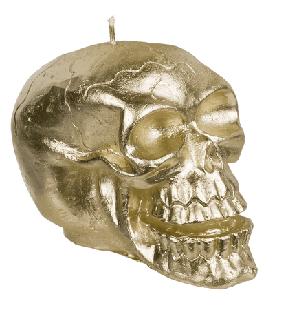 Candle, skull, ca. 12 x 7,5 x 8,5 cm,