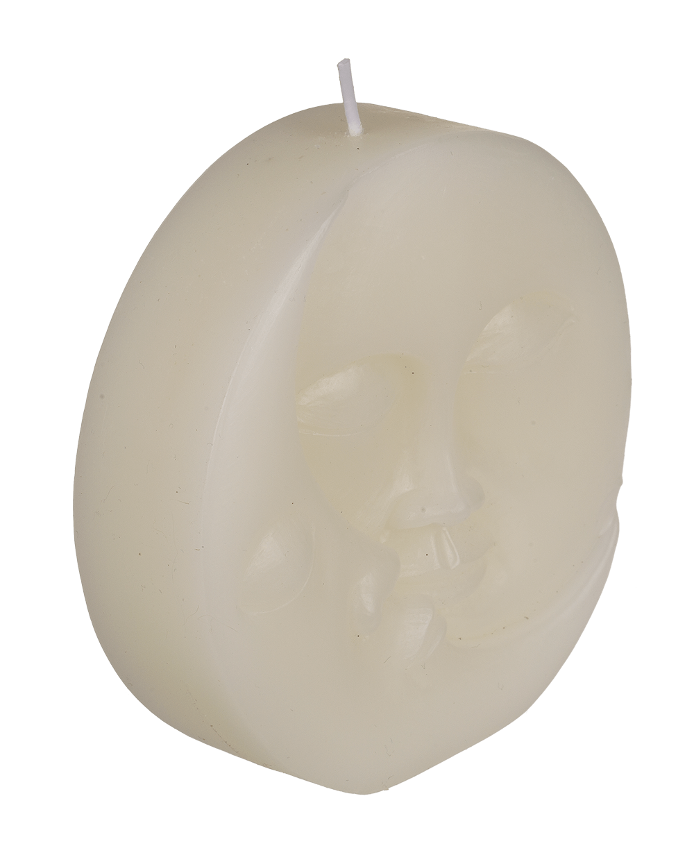 Candle, sun & moon, ca. 10 x 3 cm,