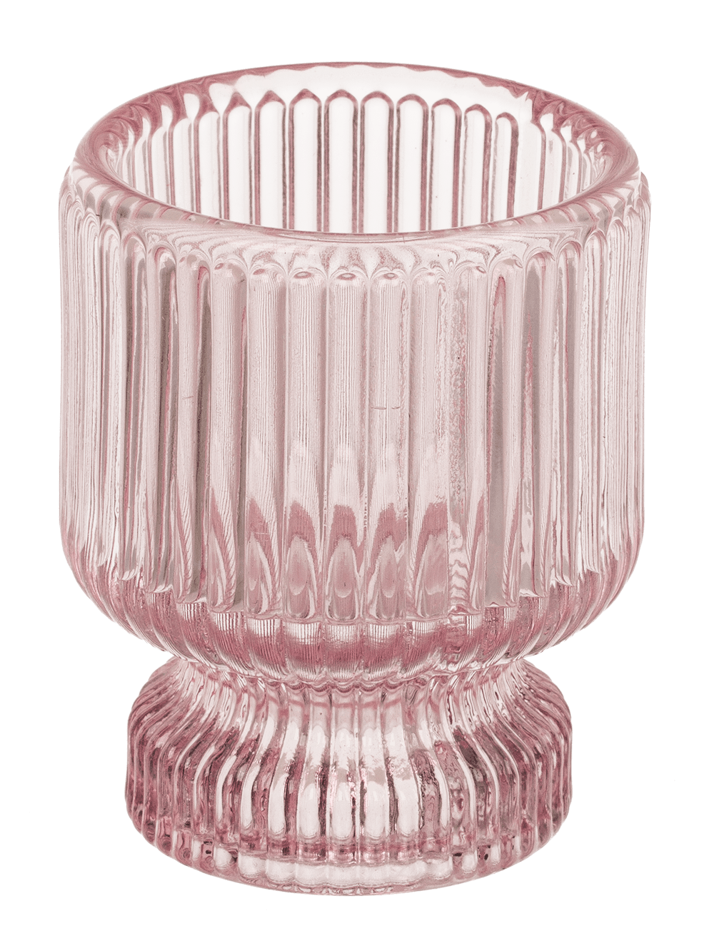 Glass tea light/candle holder, 2 in 1,