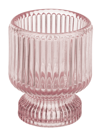 Glass tea light/candle holder, 2 in 1,