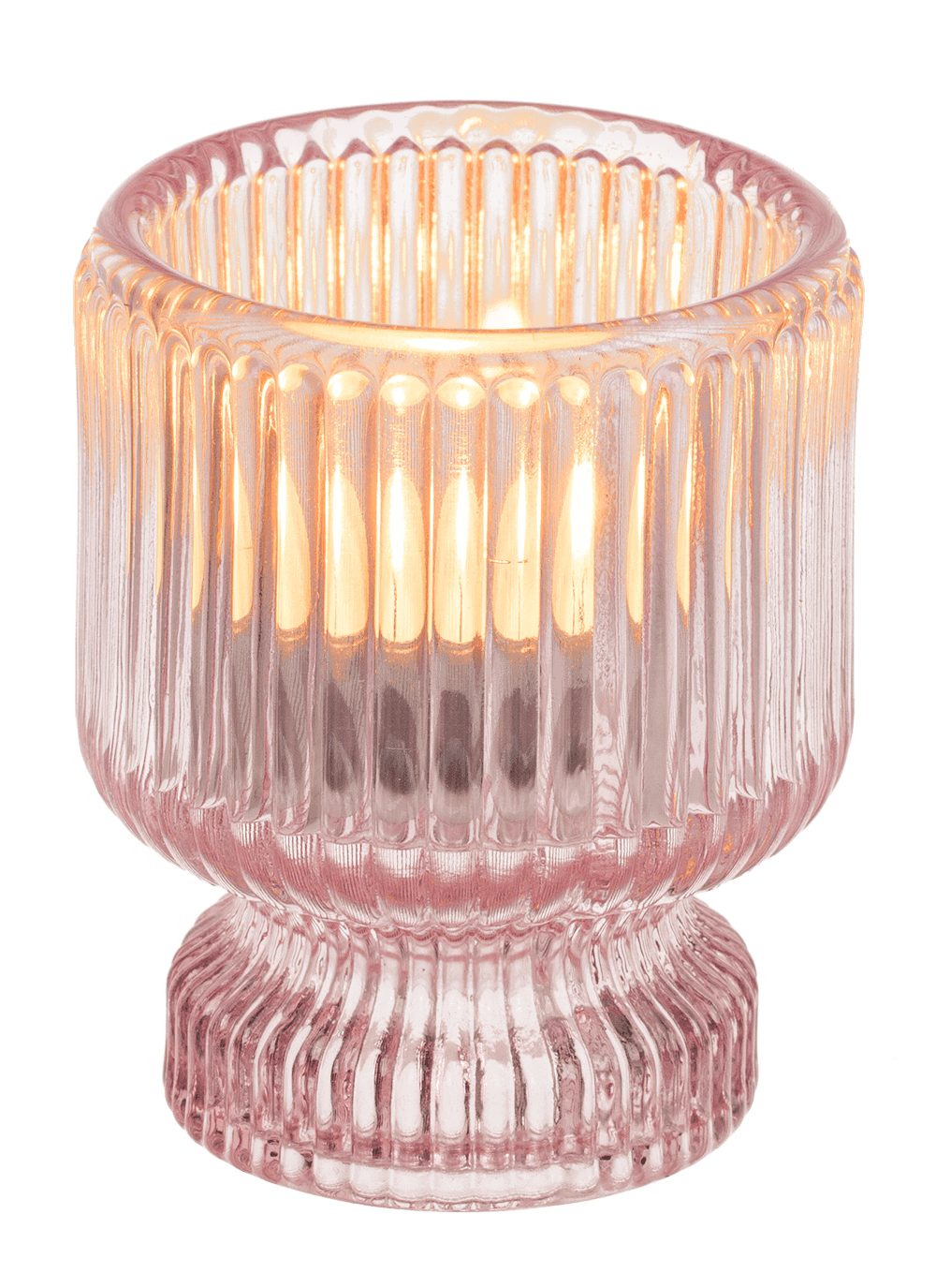 Glass tea light/candle holder, 2 in 1,