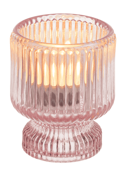 Glass tea light/candle holder, 2 in 1,