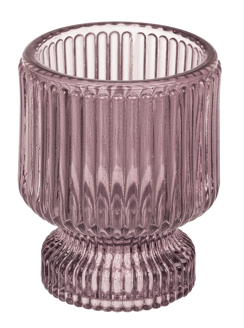 Glass tea light/candle holder, 2 in 1,