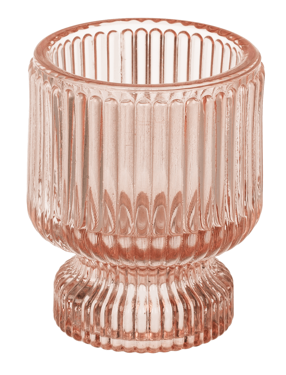 Glass tea light/candle holder, 2 in 1,