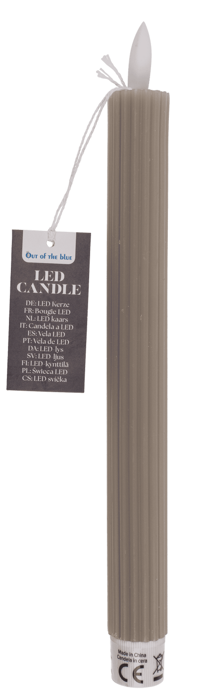 LED stick candle made of real wax,
