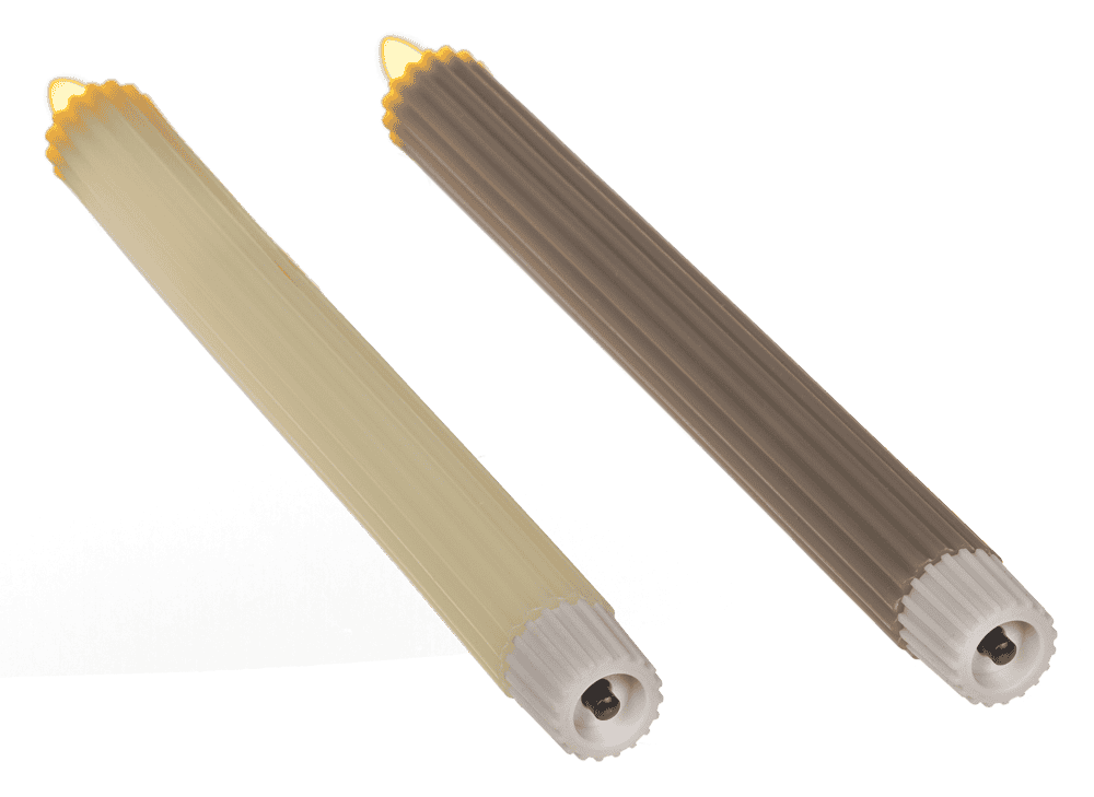 LED stick candle made of real wax,