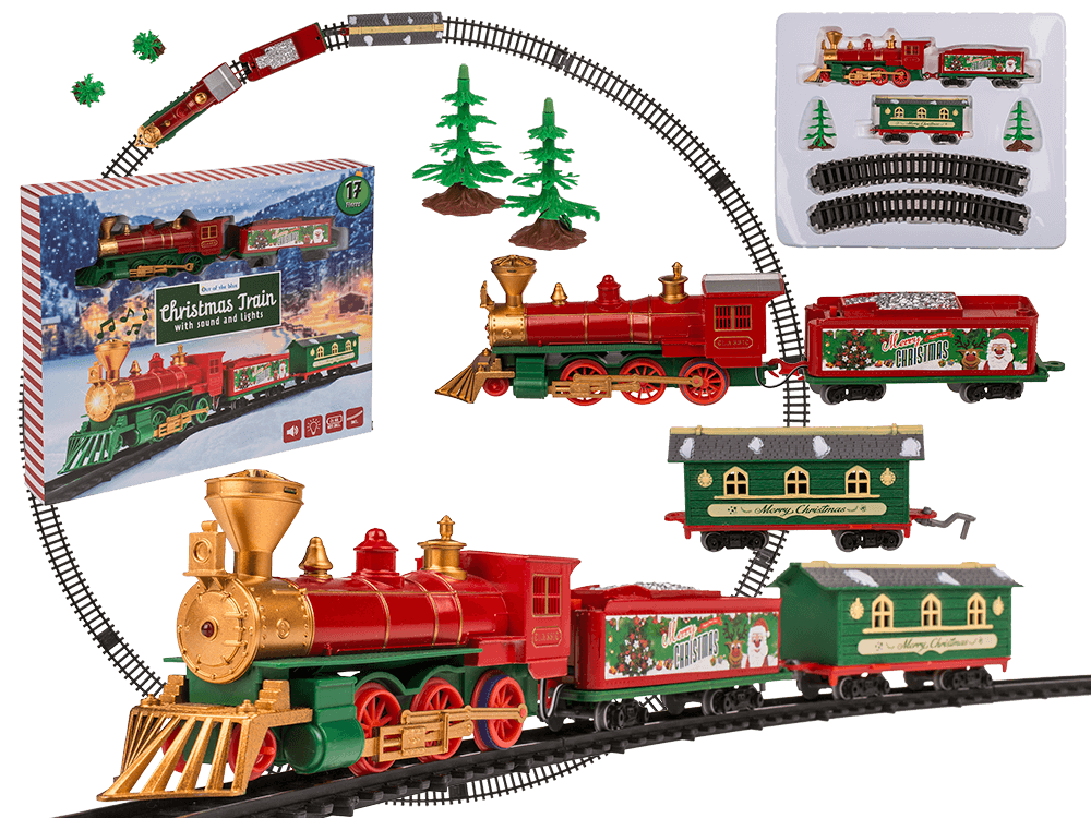 Xmas-train, Incl. rail circuit,