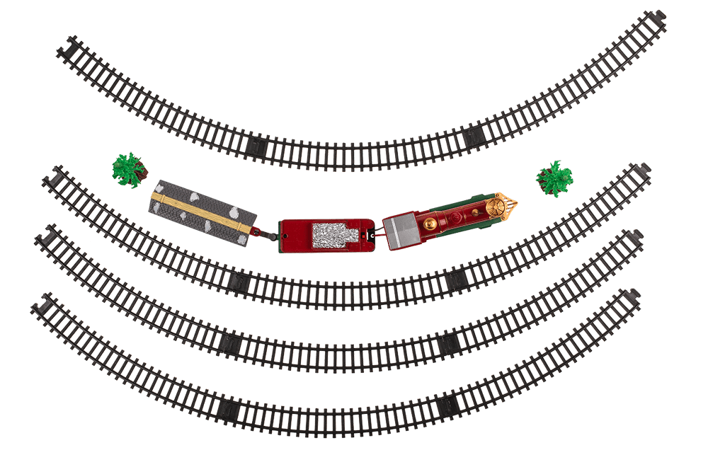 Xmas-train, Incl. rail circuit,
