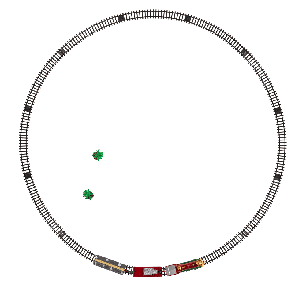 Xmas-train, Incl. rail circuit,