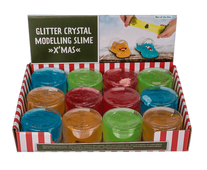 Glitter crystal modelling slime, Xmas, 130 g,