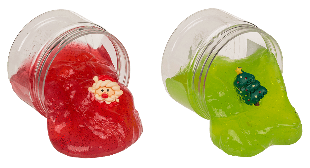 Glitter crystal modelling slime, Xmas, 130 g,