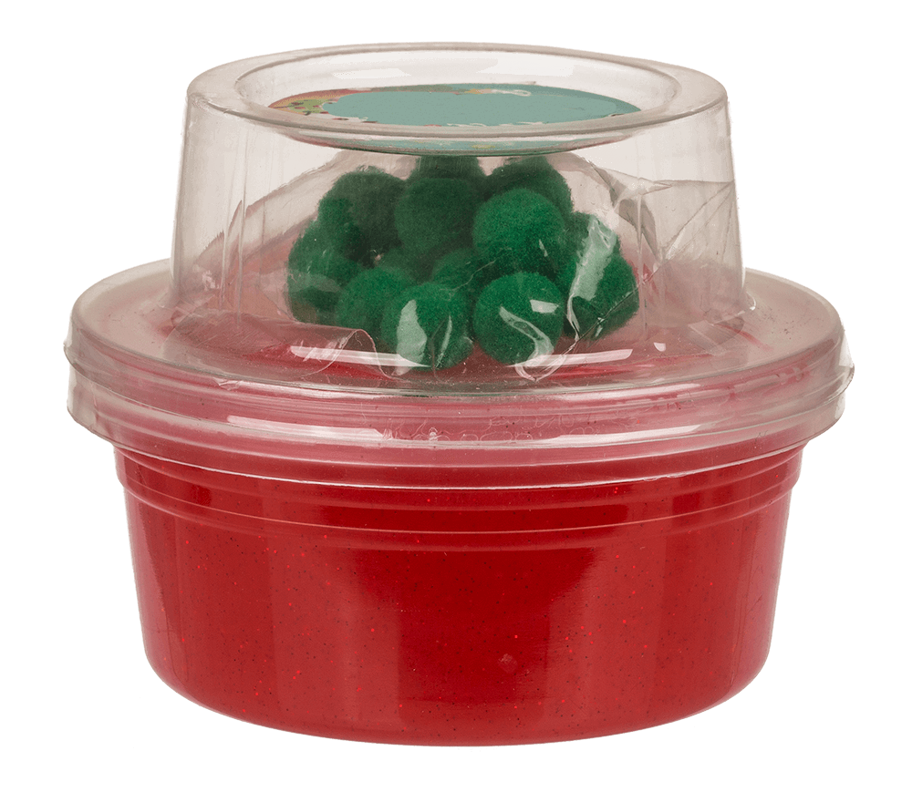 Glitter crystal modelling slime, Xmas Party,