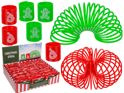 Christmas spiral, 3 x 3 cm, set of 6,