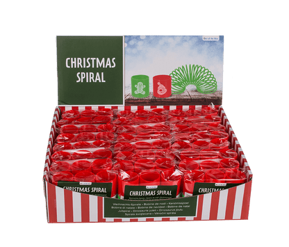 Christmas spiral, 3 x 3 cm, set of 6,