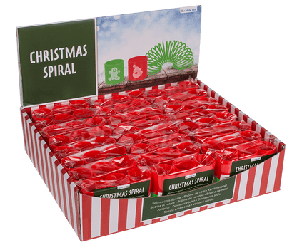 Christmas spiral, 3 x 3 cm, set of 6,