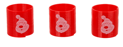 Christmas spiral, 3 x 3 cm, set of 6,