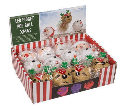 Squeeze-Pops, Xmas , with LED, incl 3 x LR41