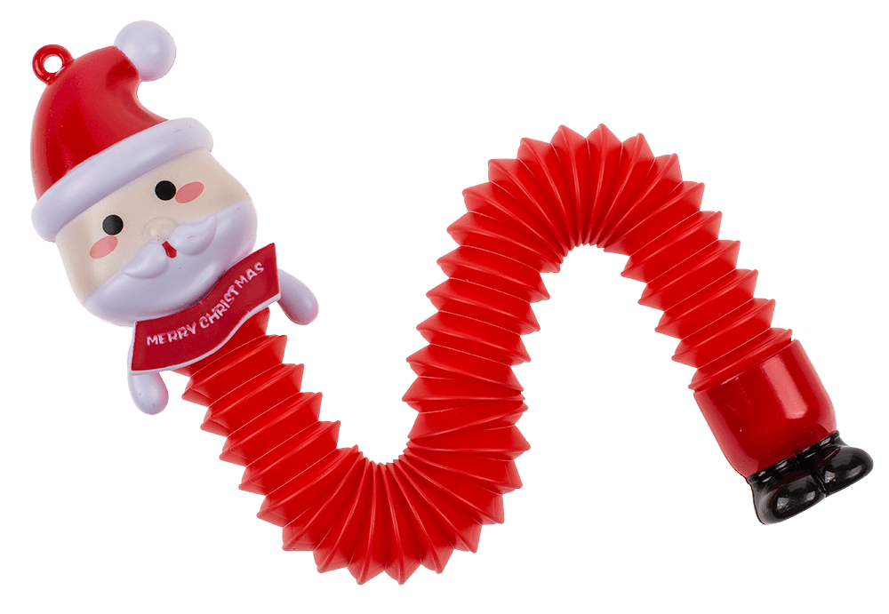 Stretch tube, Santa, with LED, incl. 3 x LR41