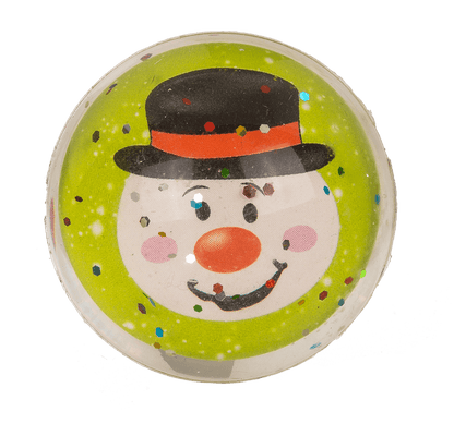 Glitter bouncing  ball, Joyful Xmas Jumpers, 4 cm,