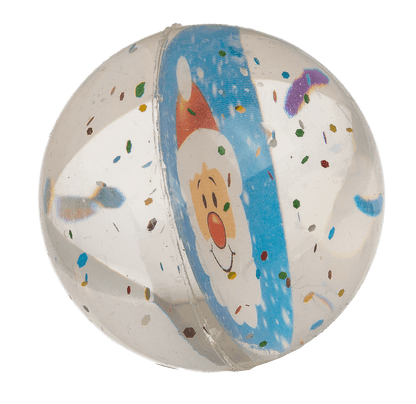 Glitter bouncing  ball, Joyful Xmas Jumpers, 4 cm,