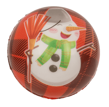 Squeeze ball, Santa's Crew, 6 cm, 4 assorted,