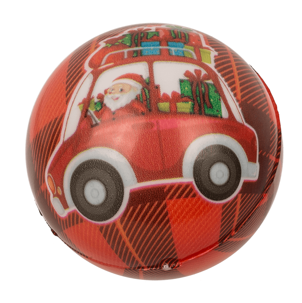 Squeeze ball, Santa's Crew, 6 cm, 4 assorted,
