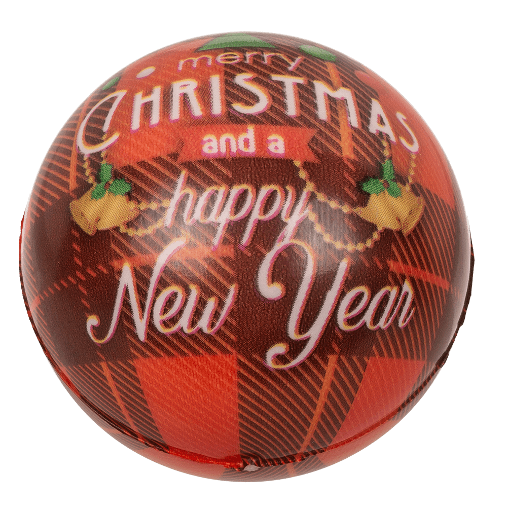 Squeeze ball, Santa's Crew, 6 cm, 4 assorted,
