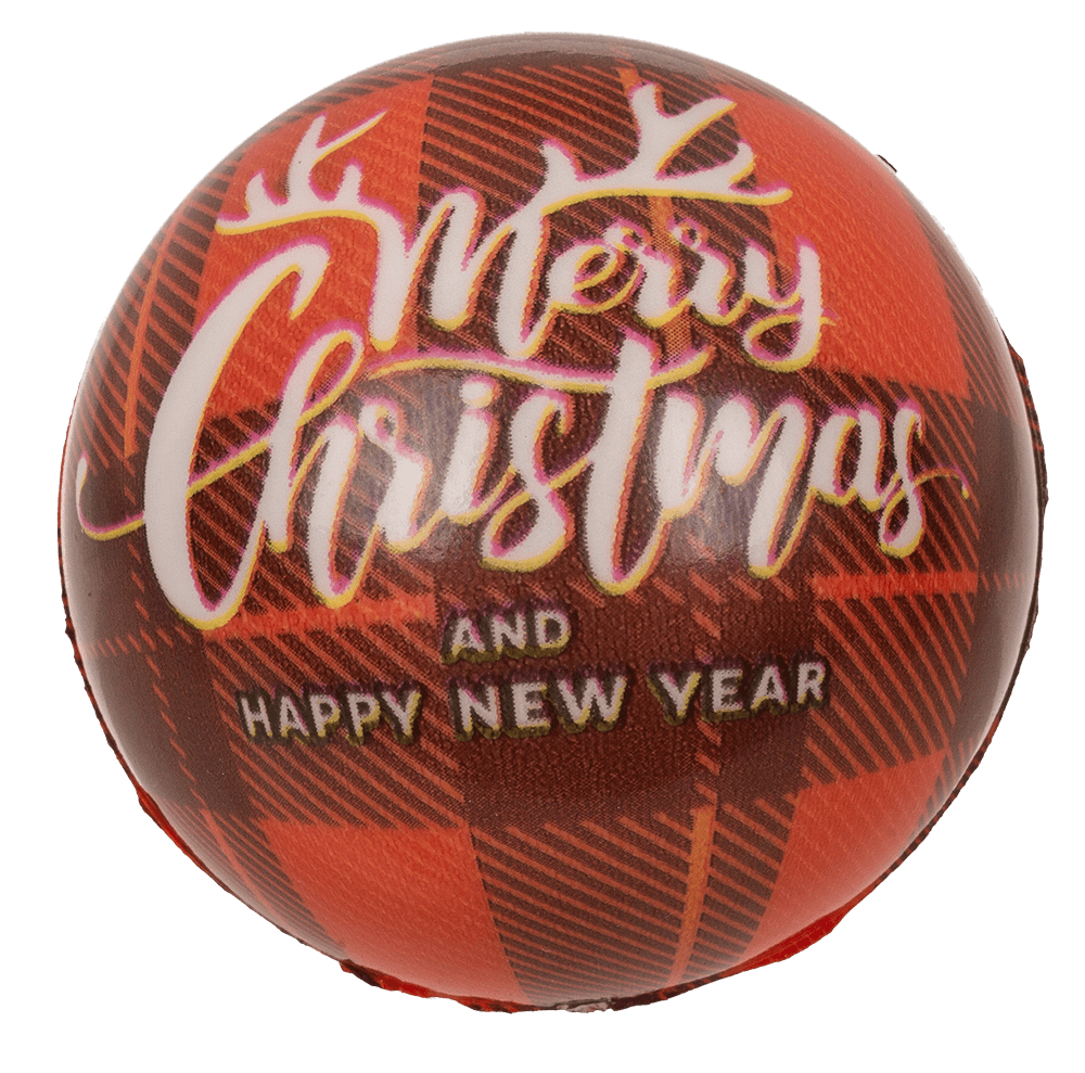 Squeeze ball, Santa's Crew, 6 cm, 4 assorted,