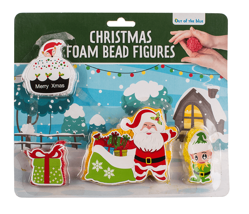 Christmas foam putty, set of 4,