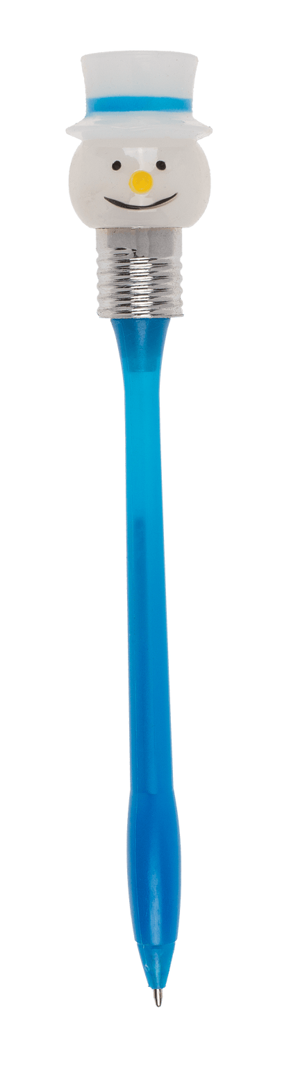 Pen with LED Christmas light motif,