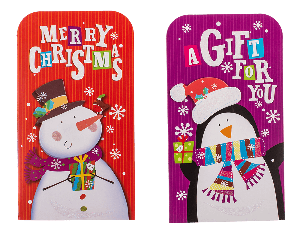 Money gift couvert with envelope, 16x9cm, set of 2