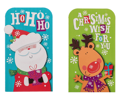 Money gift couvert with envelope, 16x9cm, set of 2