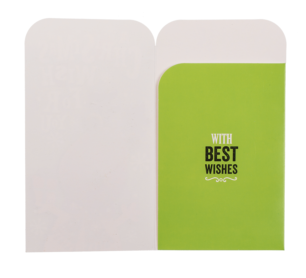 Money gift couvert with envelope, 16x9cm, set of 2